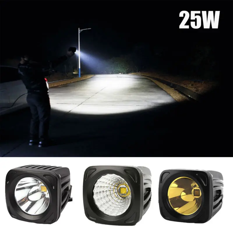 Новые янтарные Светодиодные Автомобильные противотуманные светильник ры 12 В 24 в