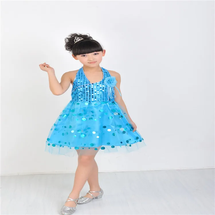 Детское платье для девочек балета сальсы с блестками латинских танцев LD006|dresses