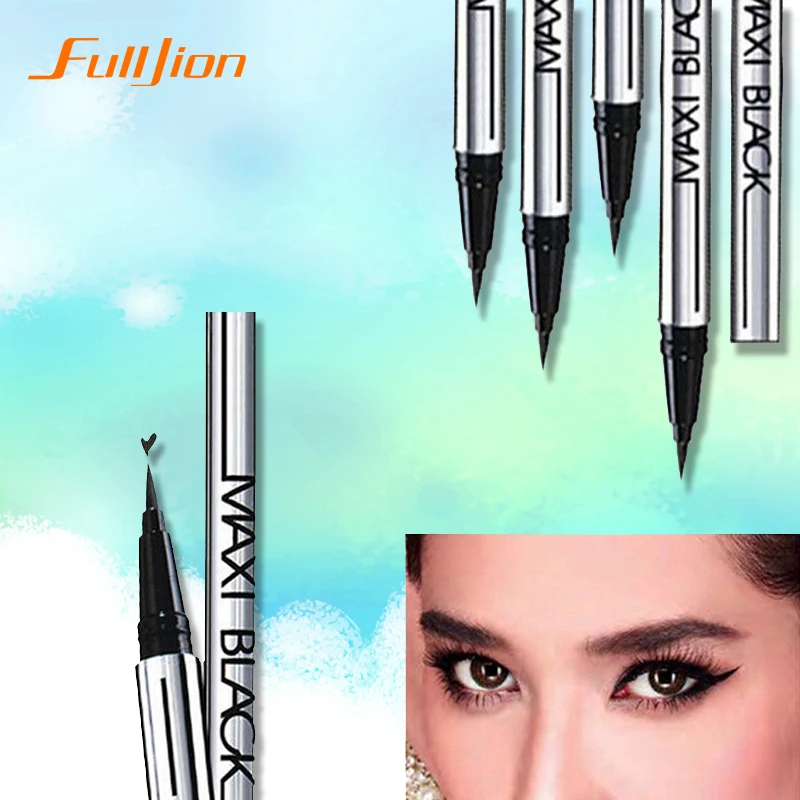1 X новейший Женский Экстремальный черный жидкий карандаш для глаз водостойкий