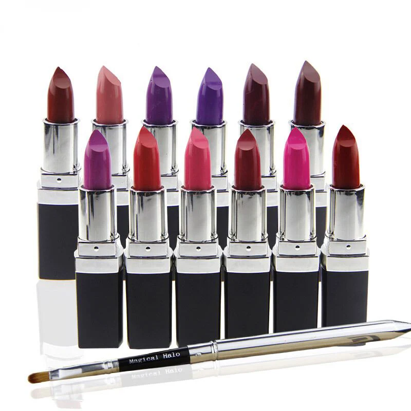 Матовая губная помада длительная Водонепроницаемая Татуировка Ретро Красный