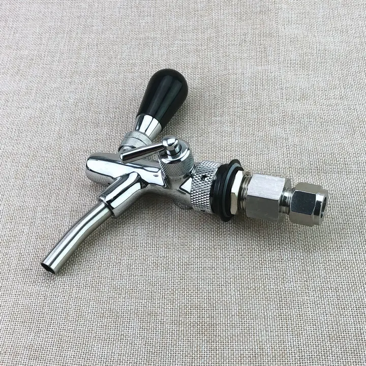 Пивной кран и регулируемый с хромированным покрытием пивной домашний 1/2