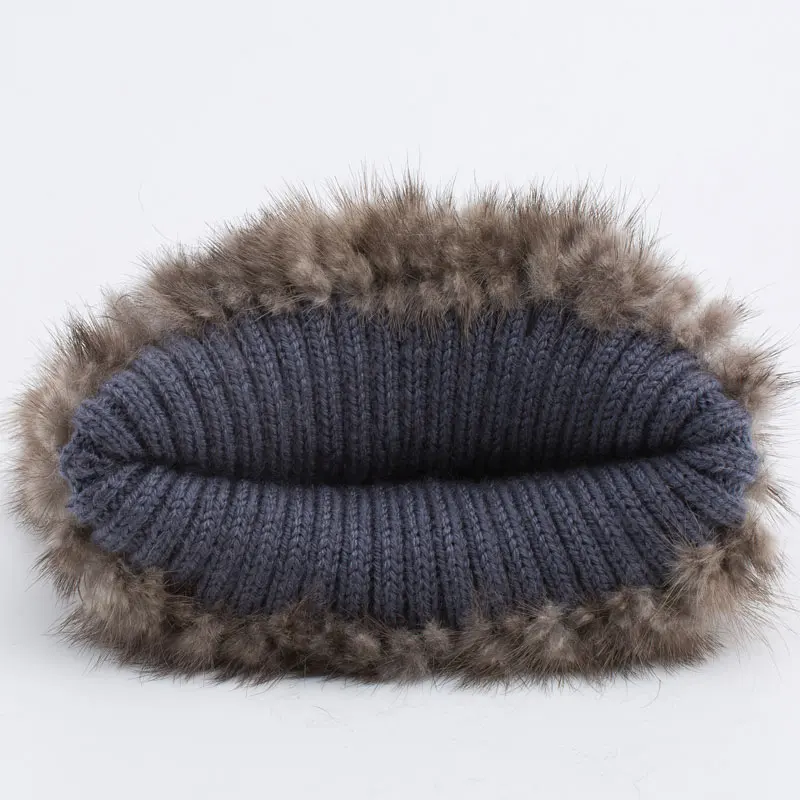 JKP осень-зима женская шапка из меха кожи Натуральная замша с натуральным мехом