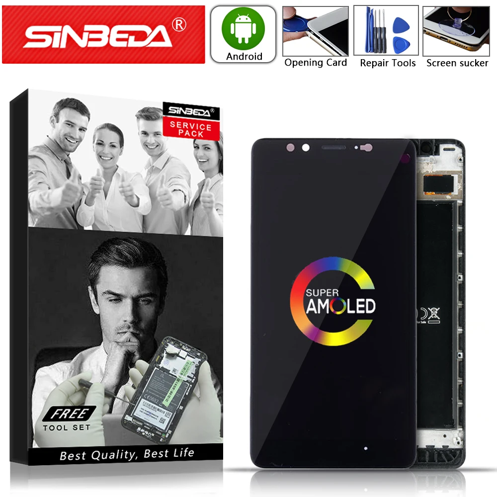 5 2 &quotсупер AMOLED для NOKIA Microsoft Lumia 950 ЖК дисплей сенсорный экран с рамкой замена