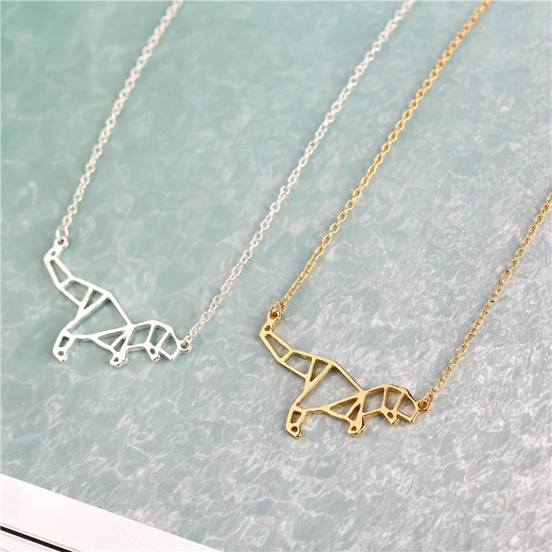 Животное оригами Динозавр ожерелье ювелирные изделия подарок для друга |