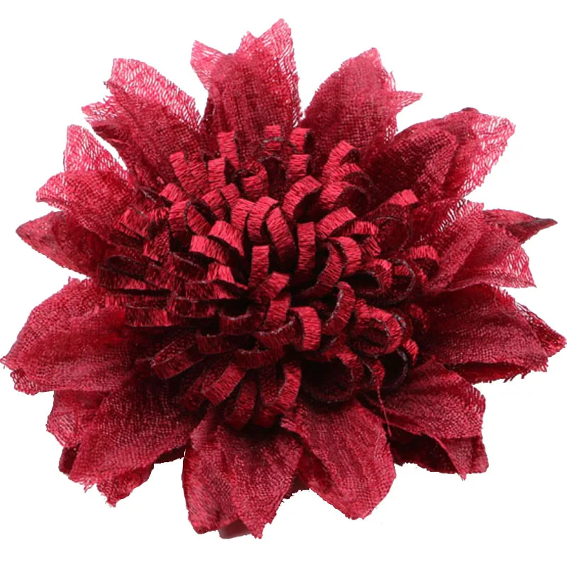 Handmde Chiffon Fabric Flowers 30pcs/Lot Girls Ornament Accessories Floral Button Patch Stickers Hair Jewelry Shoe Decor | Украшения и