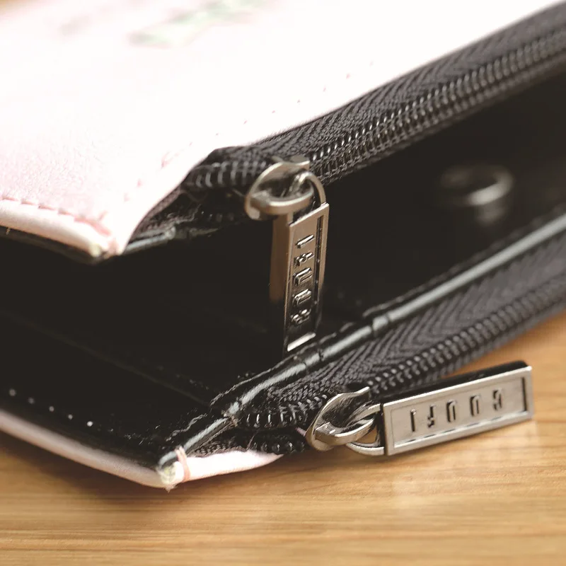 New fashion cat wallet women cute style clutch 2 fold card coin pocket high quality | Багаж и сумки