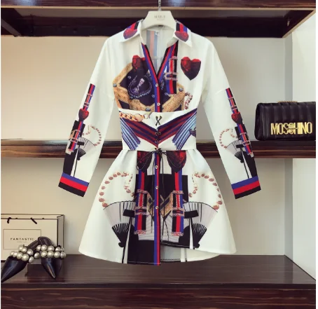 Модное женское платье в европейском стиле 2019 с коротким рукавом и отложным