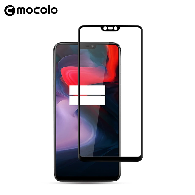 Mocolo 5D изогнутое полностью клеевое премиум стекло для OnePlus 6 полное покрытие