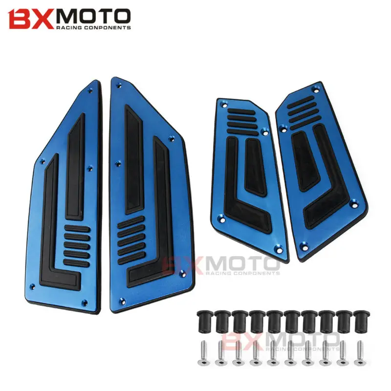 Синий один комплект передняя и задняя Подножка для мотоцикла ступенчатые