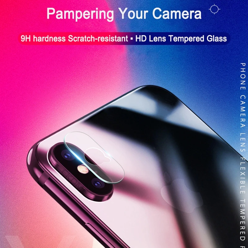 2 шт. защитный чехол для объектива камеры iPhone 7 8 Plus Xs X Max 10 XS 5 XR|Защитные стёкла и