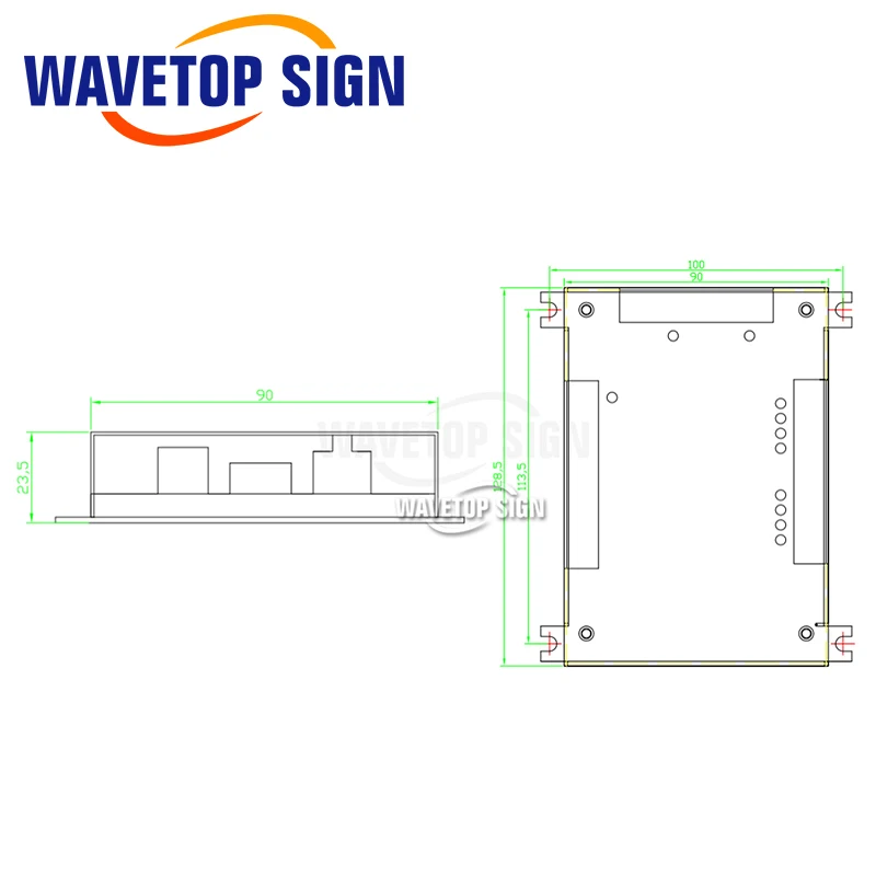 WaveTopSign TL-410C CO2 лазерный контроллер для Co2 лазерной гравировки
