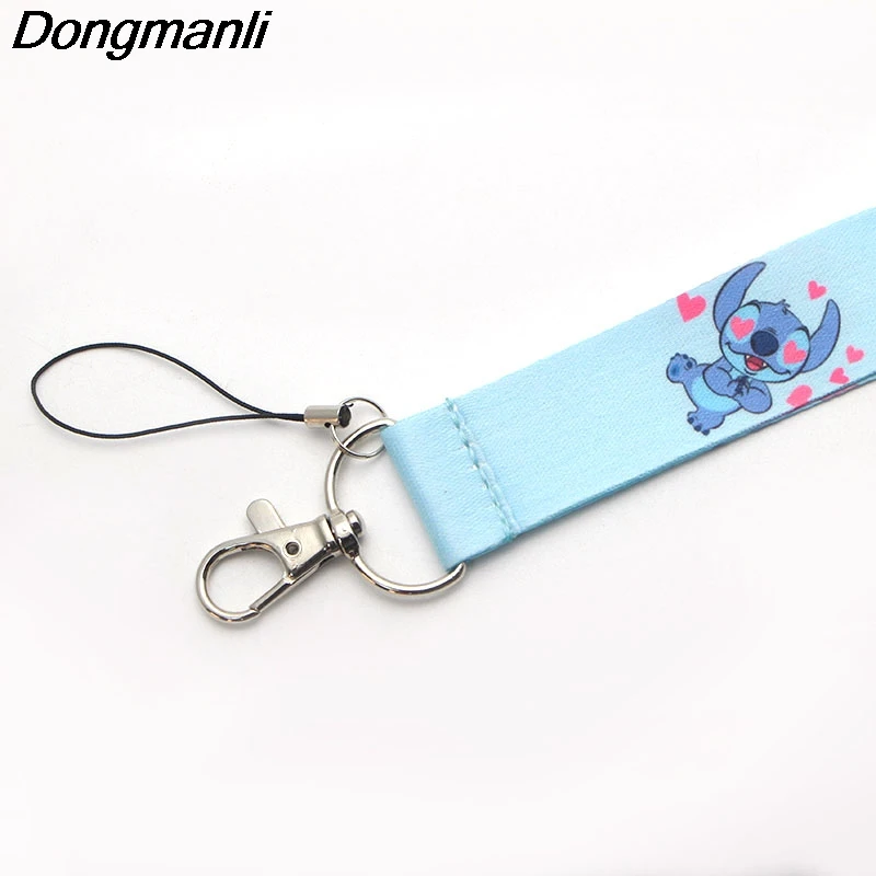 P2201 Dongmanli милый стежок брелок lanyards id бейдж держатель ID карты Пропуск Тренажерный зал мобильный телефон USB бейдж держатель ключевой ремень
