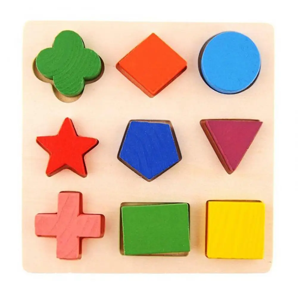 Мульти Стили деревянные Tangram головоломки красочный квадрат IQ игра головоломка умный забавная обучающая игрушка подарок на день детей - Цвет: U