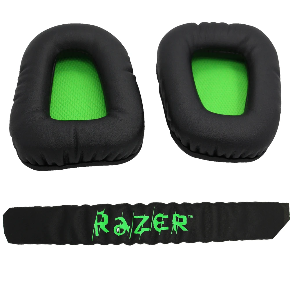 1 комплект сменные накладки на голову + для ушей чехол игровой гарнитуры Razer Kraken