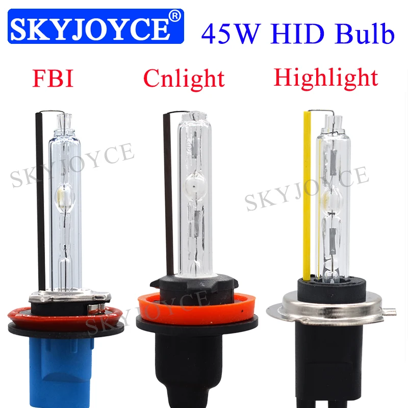 SKYJOYCE AC 12 в 45 Вт HID лампа 4300K 6000K Cnlight hid FBI Fast Bright 5500K для 55 фары|Передние LED-фары авто| |