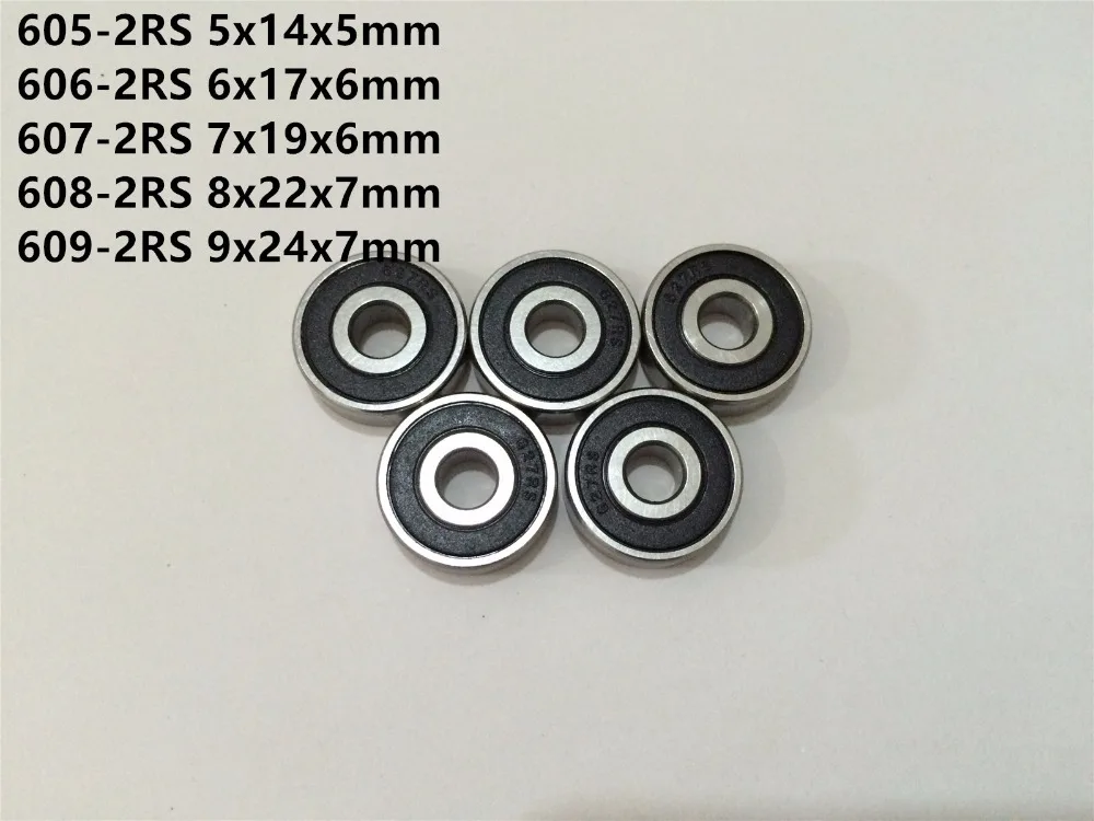 2-10pcs 604-2RS 605-2RS 606-2RS 607-2RS 608-2RS 609-2RS Mini Bearing Deep Groove Rubber Sealed Miniature Ball Bearings | Обустройство