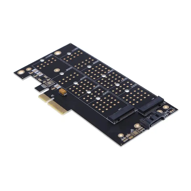 PCI Express PCI-E 4x к NVMe M.2 NGFF B ключ + M SSD слот карты адаптера двойной порты и разъёмы