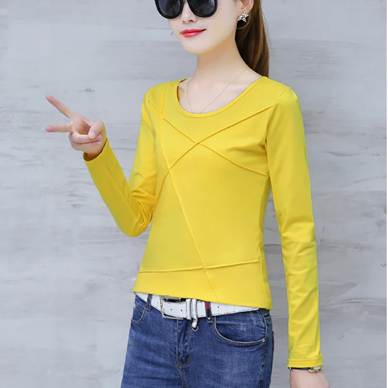 Shintimes, женская рубашка с длинным рукавом, Camisetas Mujer Verano,, повседневная хлопковая футболка, женская футболка, женская футболка