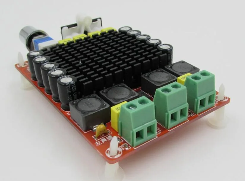 TDA7498 DC 14 34 в Плата усилителя класса D 2X100W двухканальная плата стереоусилителя|audio