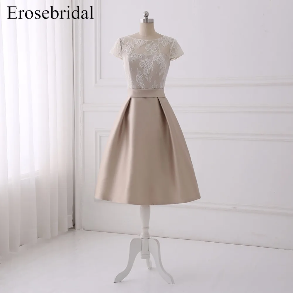 Короткие свадебные платья Erosebridal по дешевой цене большого размера с кружевным