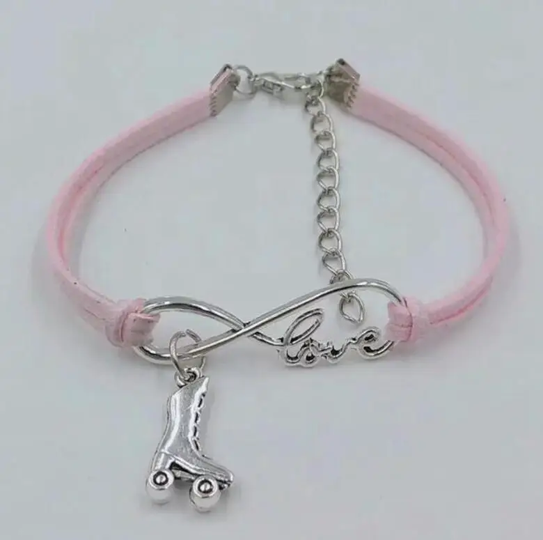 1 шт./лот браслет Infinity Love lucky 8 женские/мужские браслеты с подвеской на роликах