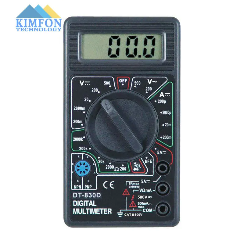 

DHL Fedex 20pcs/lot AC/DC OHM Voltmeter w/ BUZZER DT830D Digital Multimeter