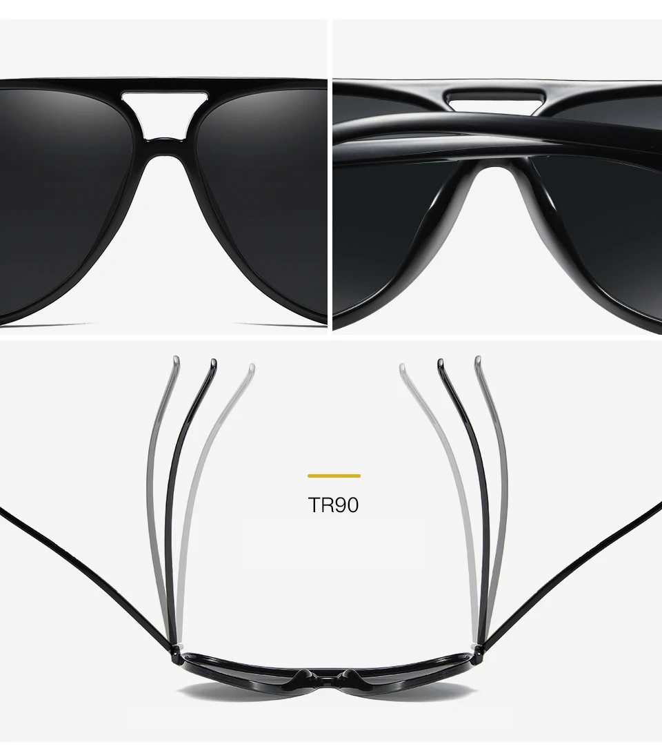 Peekaboo tr90, поляризационные солнцезащитные очки, мужские, классические, лето, коричневые, черные, поляризационные, солнцезащитные очки для мужчин, подарок для вождения, TAC1.1
