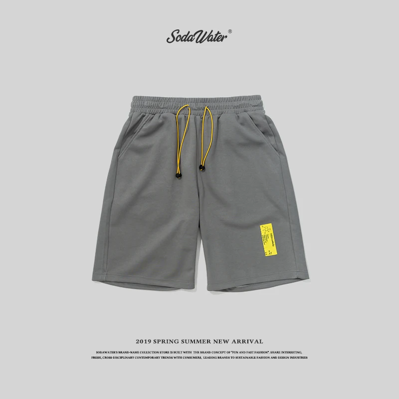 SODAWATER 2019 men's hip hop shorts summer fashion printed sweatpants with elastic waist Knee length Shorts 9360S | Мужская одежда