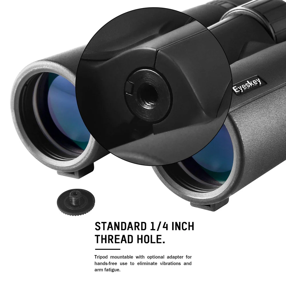 Eyeskey 10x42 IPX7 водонепроницаемый бинокль Bak4 Prism Optics мощный телескоп для кемпинга