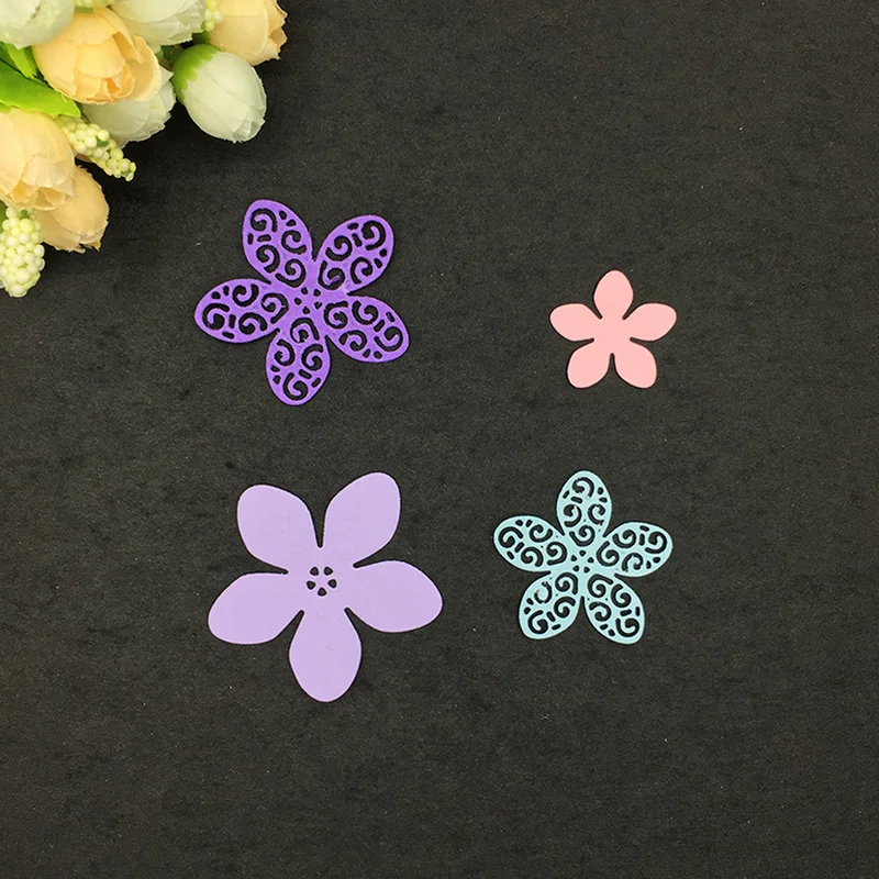 Julyarts Flower Metal Die Cuts Cutting Dies for DIY Scrapbooking Embossing Paper Cards Decorative Crafts Snijmal En | Дом и сад