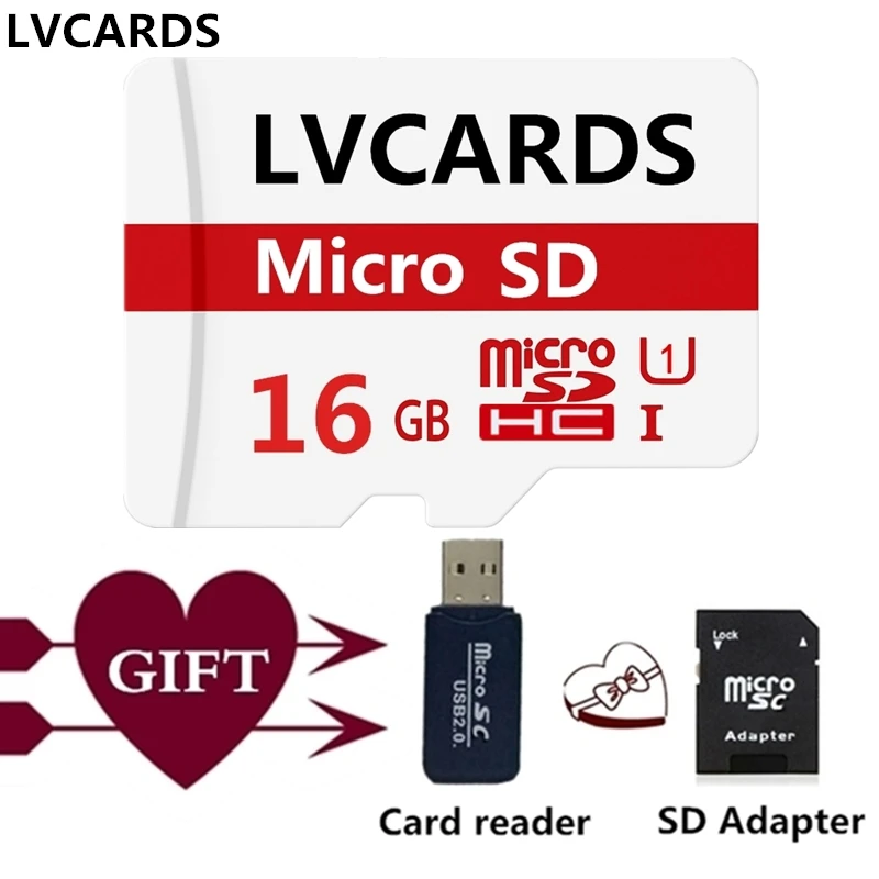 16GB LVcards3 Micro sd карта 32 Гб класс 10 64 Гб/128 Гб класс 10 UHS-1 256 ГБ U-3 карта памяти флэш TF Micro sd карта s для смартфонов LV9 - Емкость: 16GB