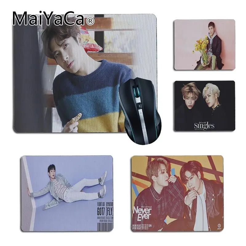 

MaiYaCa Non Slip PC GOT7 Jackson JinYoung Computer Gaming Mouse mats Size 25x29cm 18x22cm Rubber Mousemats