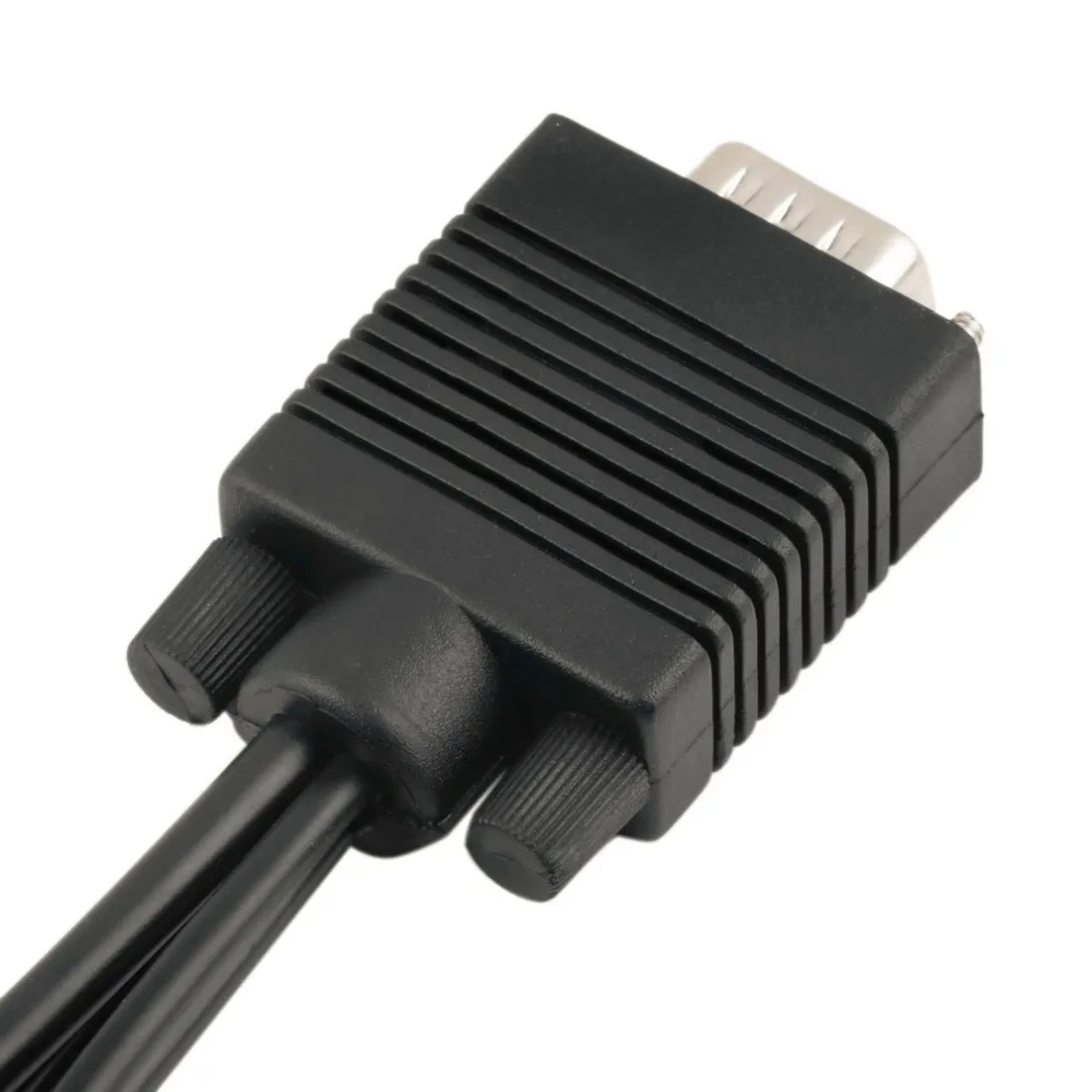Новый VGA к видео ТВ выход S-Video AV и 3 RCA Женский конвертер кабель адаптер Прямая