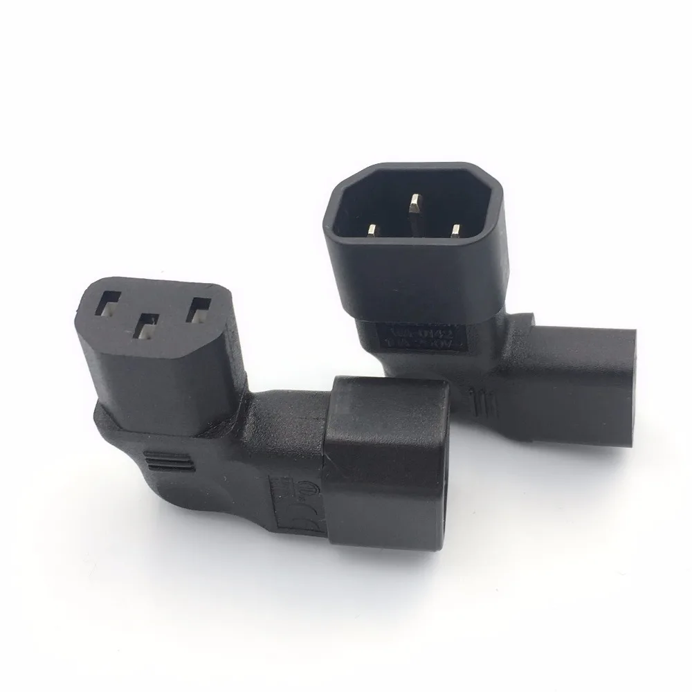 Новые разъемы IEC 320 C14 штекер C13 famale Вертикальный прямоугольный адаптер питания