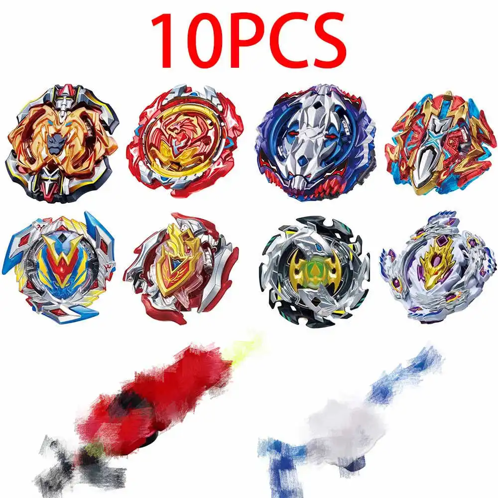 SZTL-10PCS-13 Набор топов пусковые устройства Beyblade игрушки со стартером и ареной Bayblade Металл Бог взрыв волчок Bey Blade лезвия игрушки - Цвет: SZTL-10PCS-13