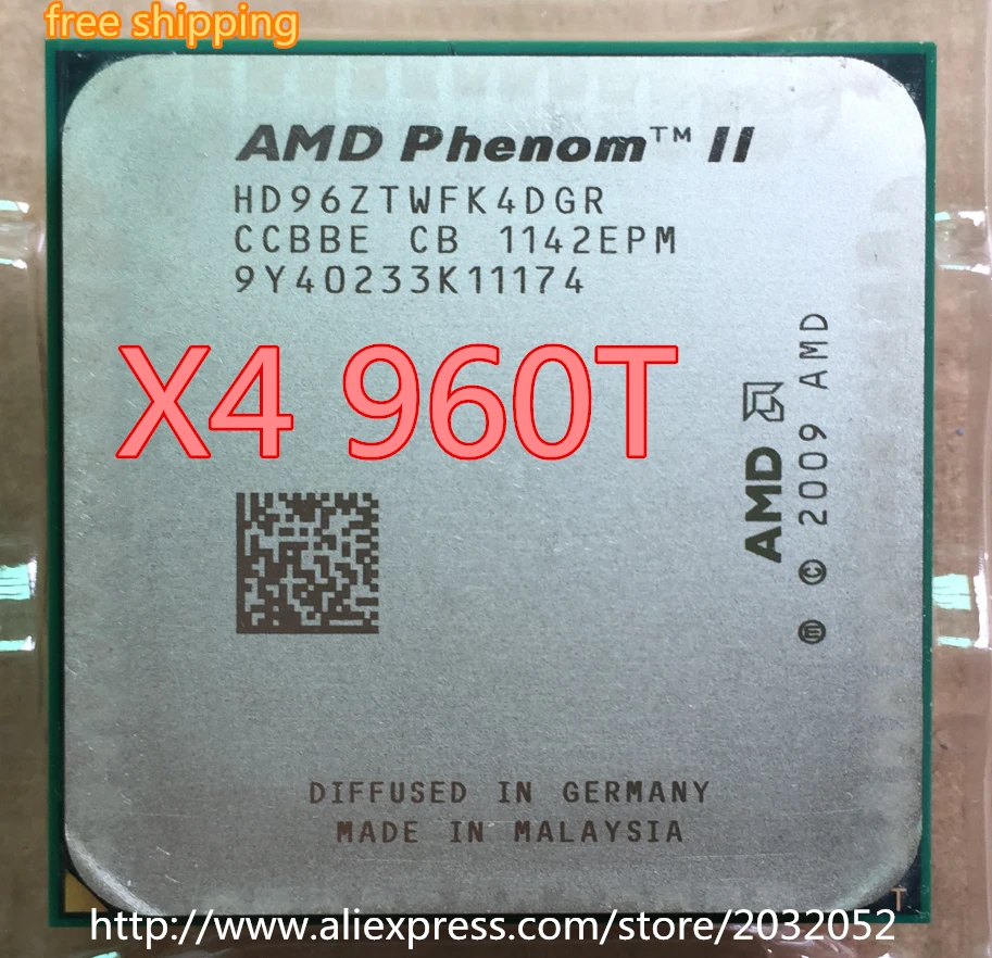 Четырехъядерный процессор AMD Phenom II X4 960T 3 0 ГГц L3 = 6 Мб разъем AM3 | Компьютеры и офис