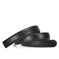 3 5cm no buckle designer mens belts body cowskin genuine leather high quality men automatic belt body black belt strap