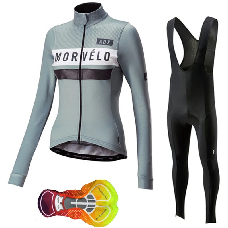 2019 Новый Morvelo Женские Длинные рукава Джерси для велоспорта pro одежда
