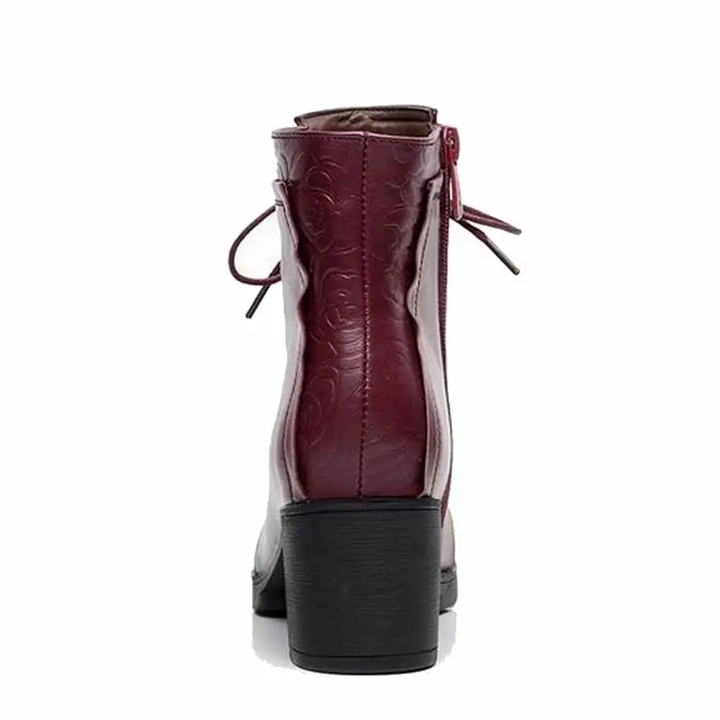Ботинки женские демисезонные на шнуровке из натуральной кожи 33 42|genuine leather boots|martin