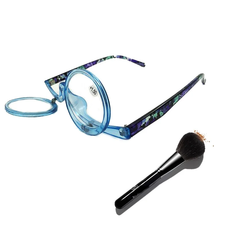 Очки для чтения макияжа складные вращающиеся очки Oculos De Grau Para Maquilagem левая и