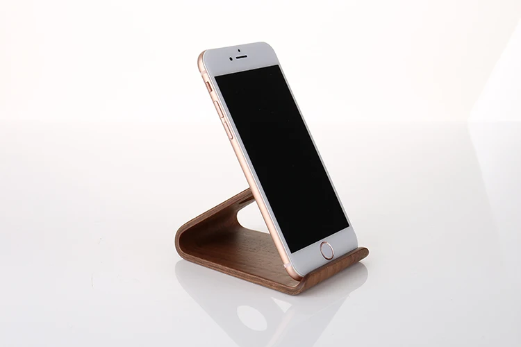 Настольная подставка для телефона из натурального дерева деревянный кронштейн