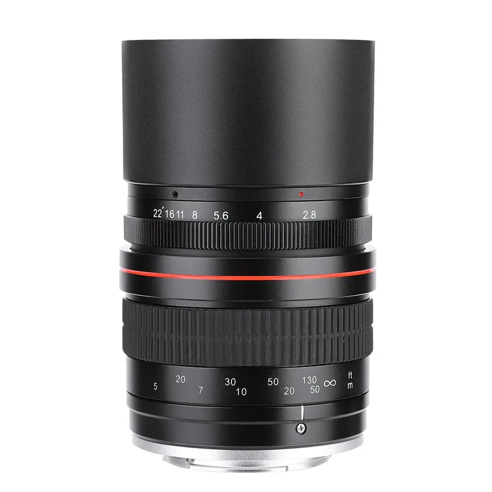 135 мм F2.8 DSLR Полнокадровый телеобъектив с большой апертурой ручной фиксированной фокусировкой крепление для камеры Canon EF, Nikon F