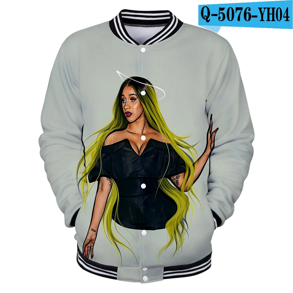 Женская одежда зимняя ветровка Женская бейсбольная куртка Cardi B Harajuku Veste Femme Повседневная Горячая Распродажа Пальто и куртки - Цвет: Q5076