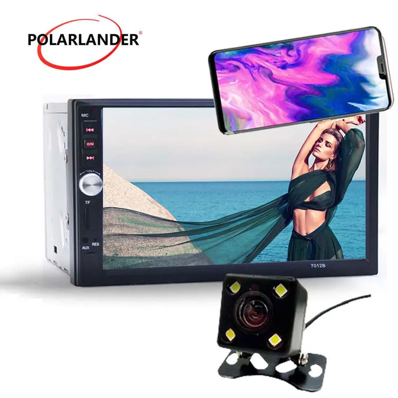 7 &quotдюймовый сенсорный экран автомобиля Радио Стерео MP5 MP4 плеер FM/USB/TFrear камера