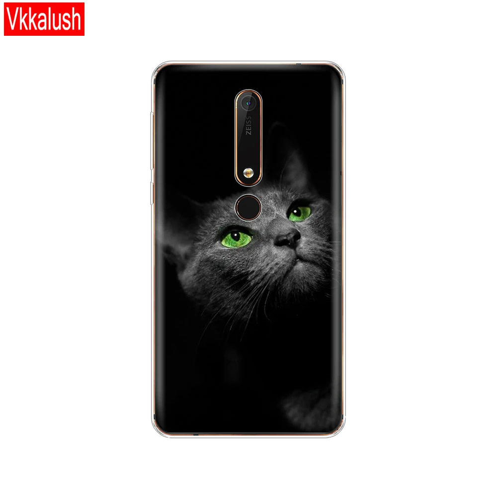 80059 Силиконовый чехол-накладка для Nokia 6, 6,1, 7 Plus, 8, 9, Nokia 6, 2018X5X6, чехол из мягкого ТПУ для задней панели телефона, защитный чехол-бампер - Цвет: 80059