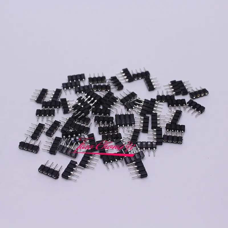 1000 шт 4pin разъемы RGB игольчатый соединитель папа-мама для светодиодной ленты |