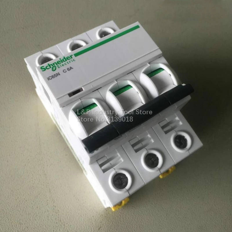 Новый оригинальный Schneider Electric China IC65N 3P C6A A9F18306 вакуумный мини-выключатель MCB Acti9 Type