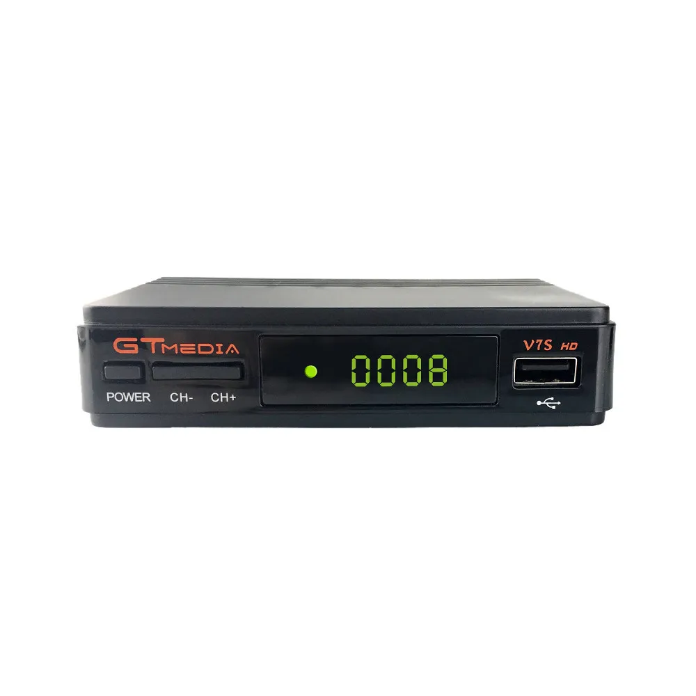 Новое поступление, спутниковый ресивер с дистанционным управлением V7S HD DVBS2, цифровой конвертер 1080 p, поддержка USB, WiFi, антенна