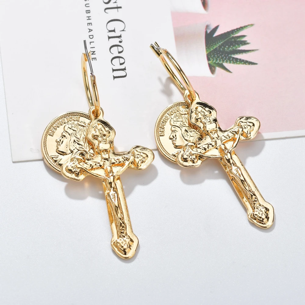 Новинка винтажный Медуза трендовый цинковый сплав монета кулон с портретом