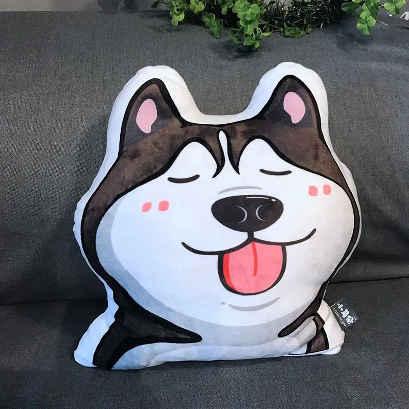 Креативный 3D симулятор Шиба ину Хаски бульдог Alaskan malamute плюшевые игрушки милые